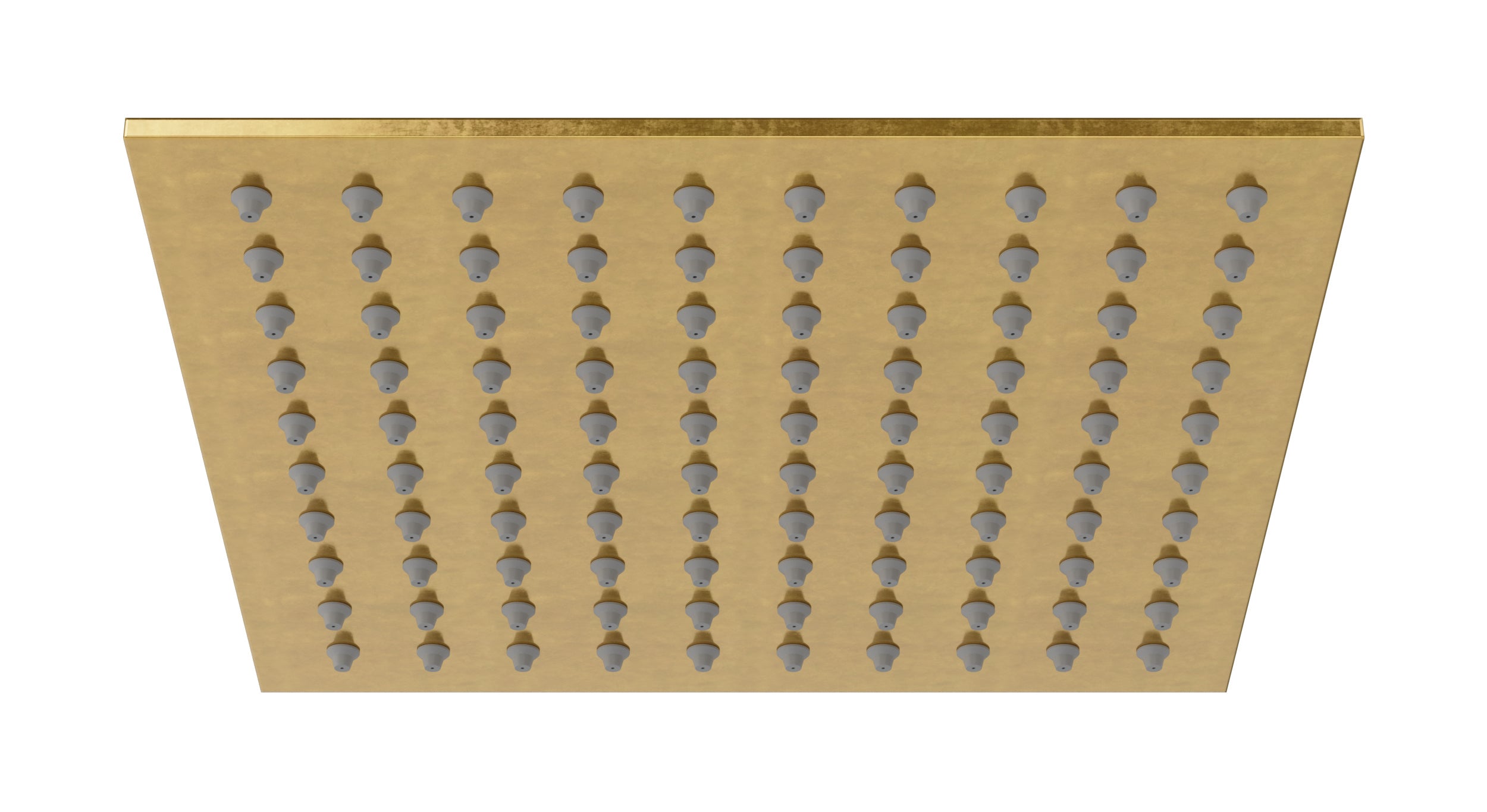 Flatiron 8" Shower Head in French Brass