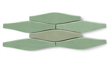 Wave Original Ceramic Tile in Sea Green Matte