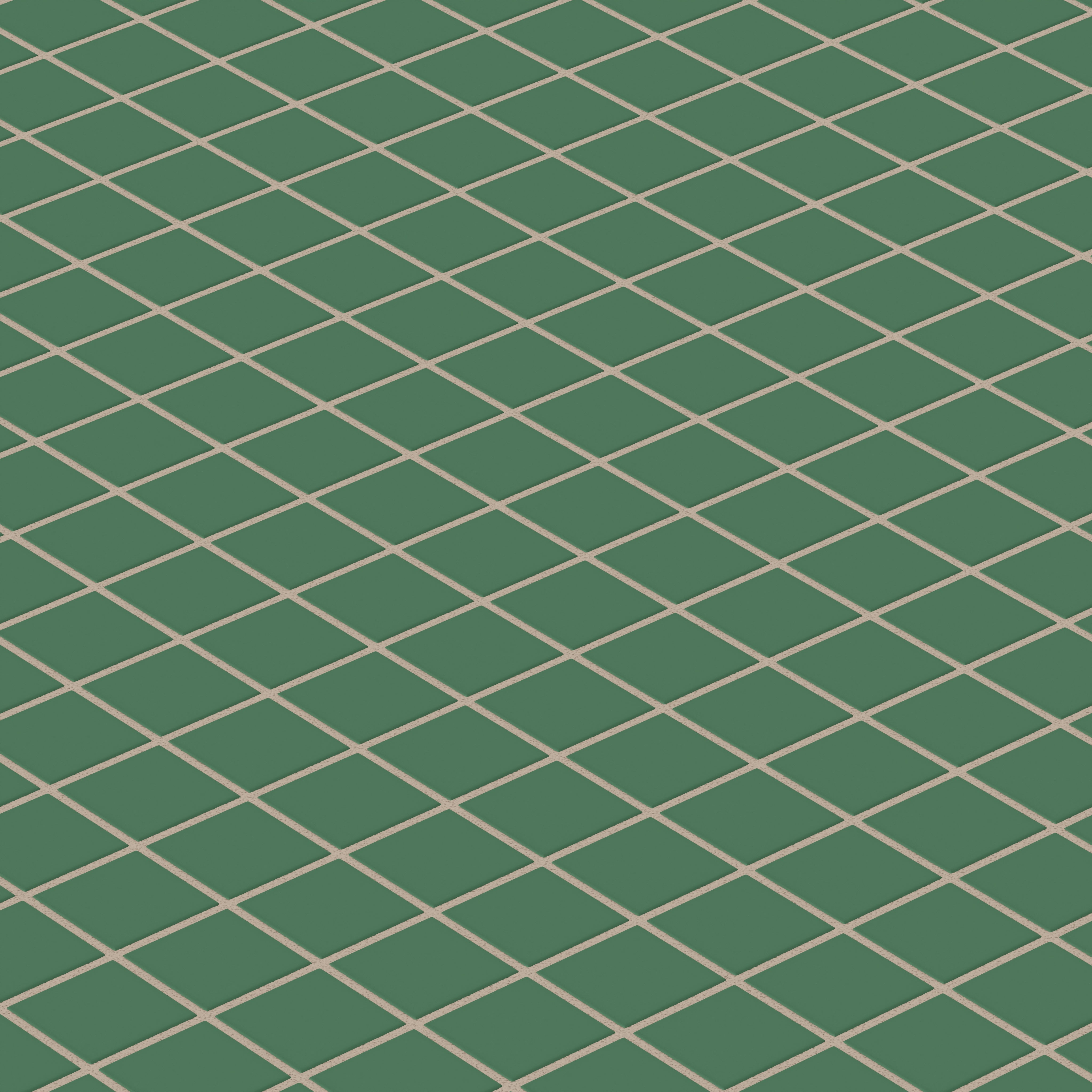 2x2 Straight Set Sheeted Natural Press Ceramic Mosaic Tile in Viridian Matte
