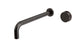Foundry One Handle Wall Mount 12" Lavatory Faucet with Barrel Knob Handle in Antique Bronze
