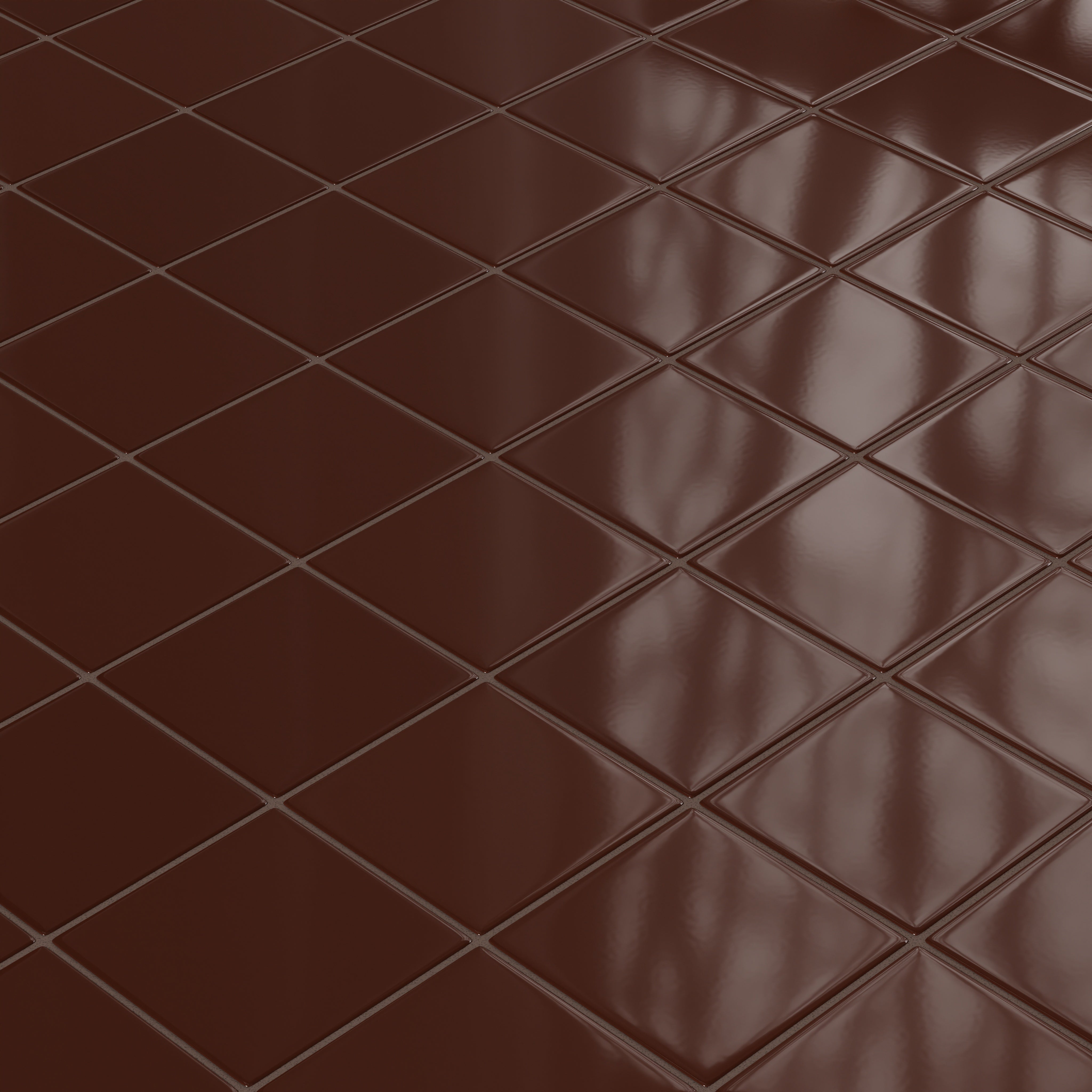 6x6 Original Ceramic Tile in Garnet Gloss