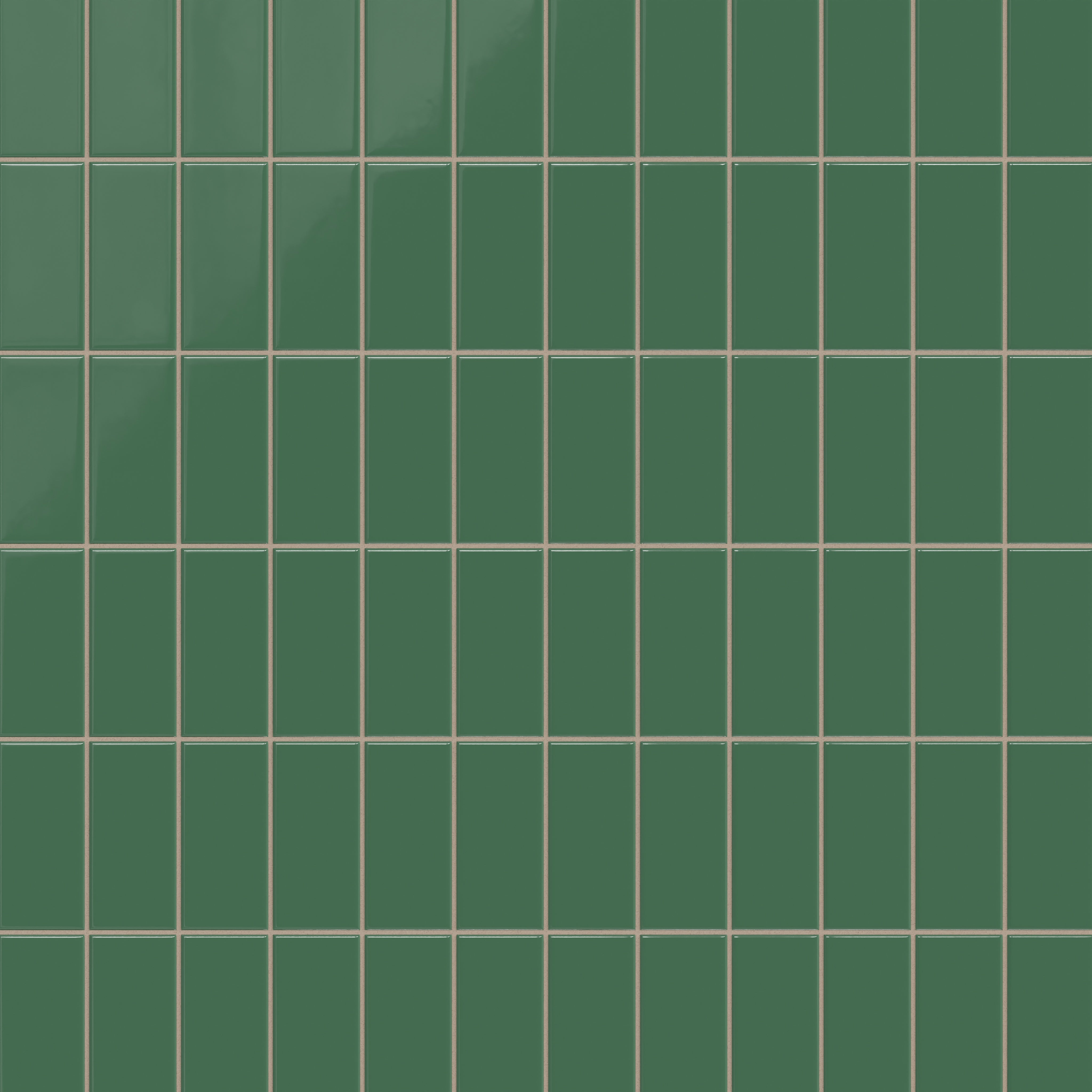 3x6 Natural Press Ceramic Tile in Viridian Gloss