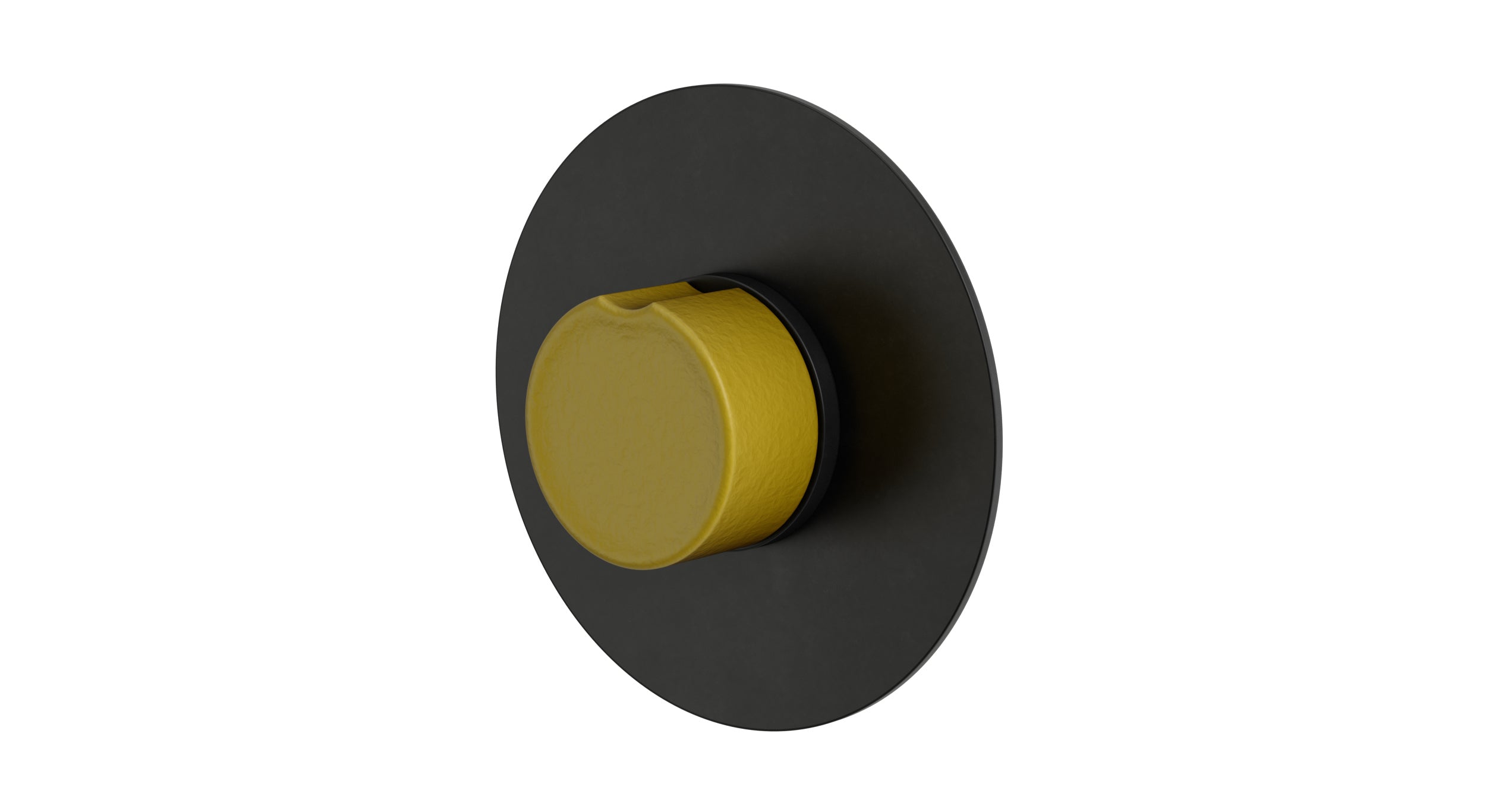 Foundry One Handle Wall Mount Shower Trim with Groove Ceramic Knob Handle in Oil Rubbed Bronze