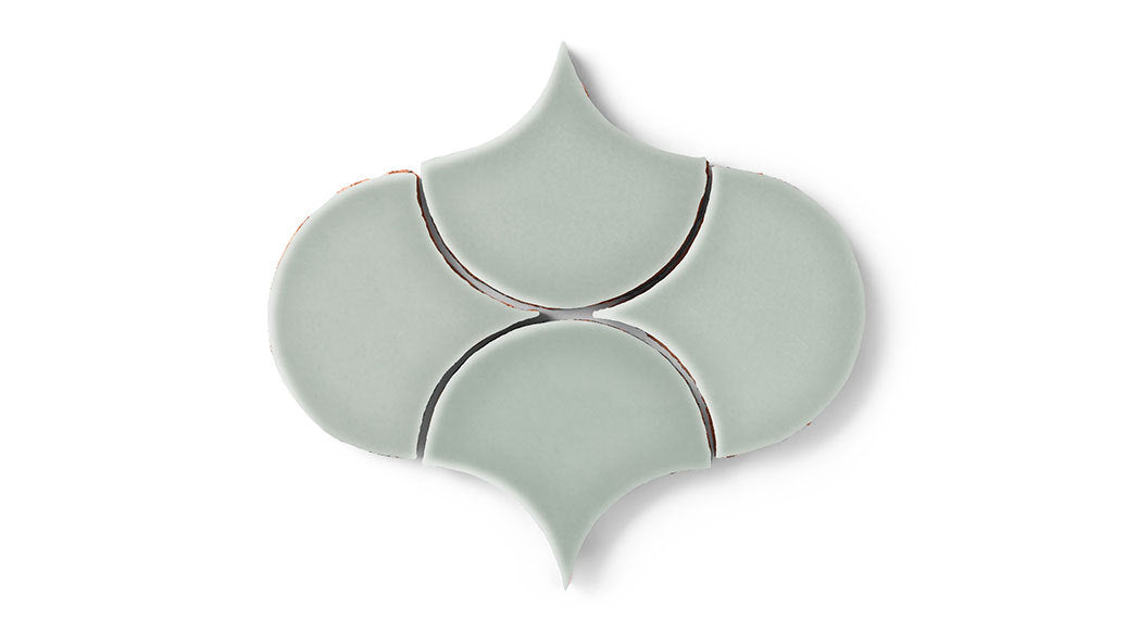 Ogee Drop Original Ceramic Tile in Overcast Gloss