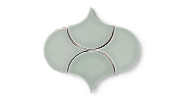 Ogee Drop Original Ceramic Tile in Overcast Gloss
