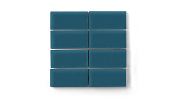 2x4 Straight Set Sheeted Original Ceramic Mosaic Tile in Adriatic Sea Matte