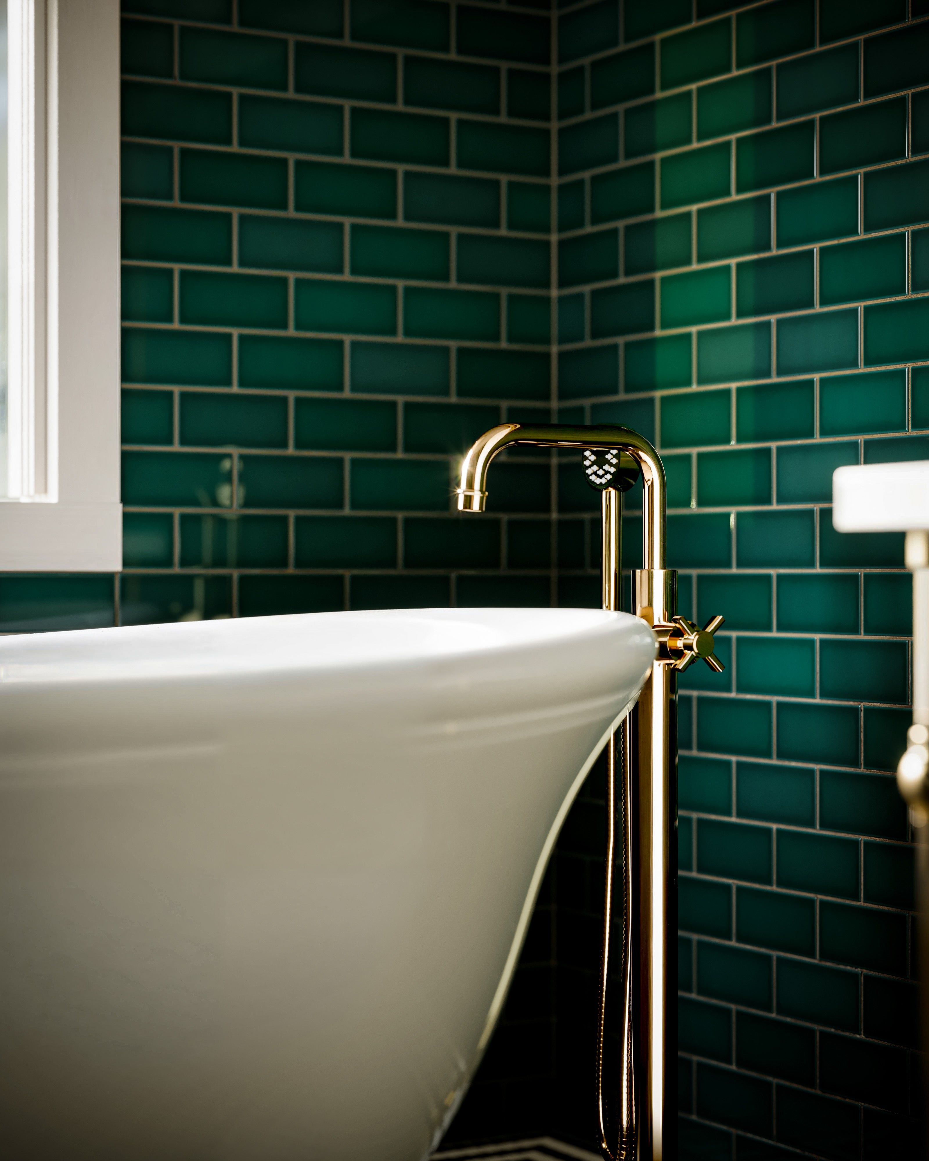 3x6 Original Ceramic Tile in Evergreen Gloss