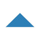 6" Triangle Original Ceramic Tile in Aegean Sea Matte