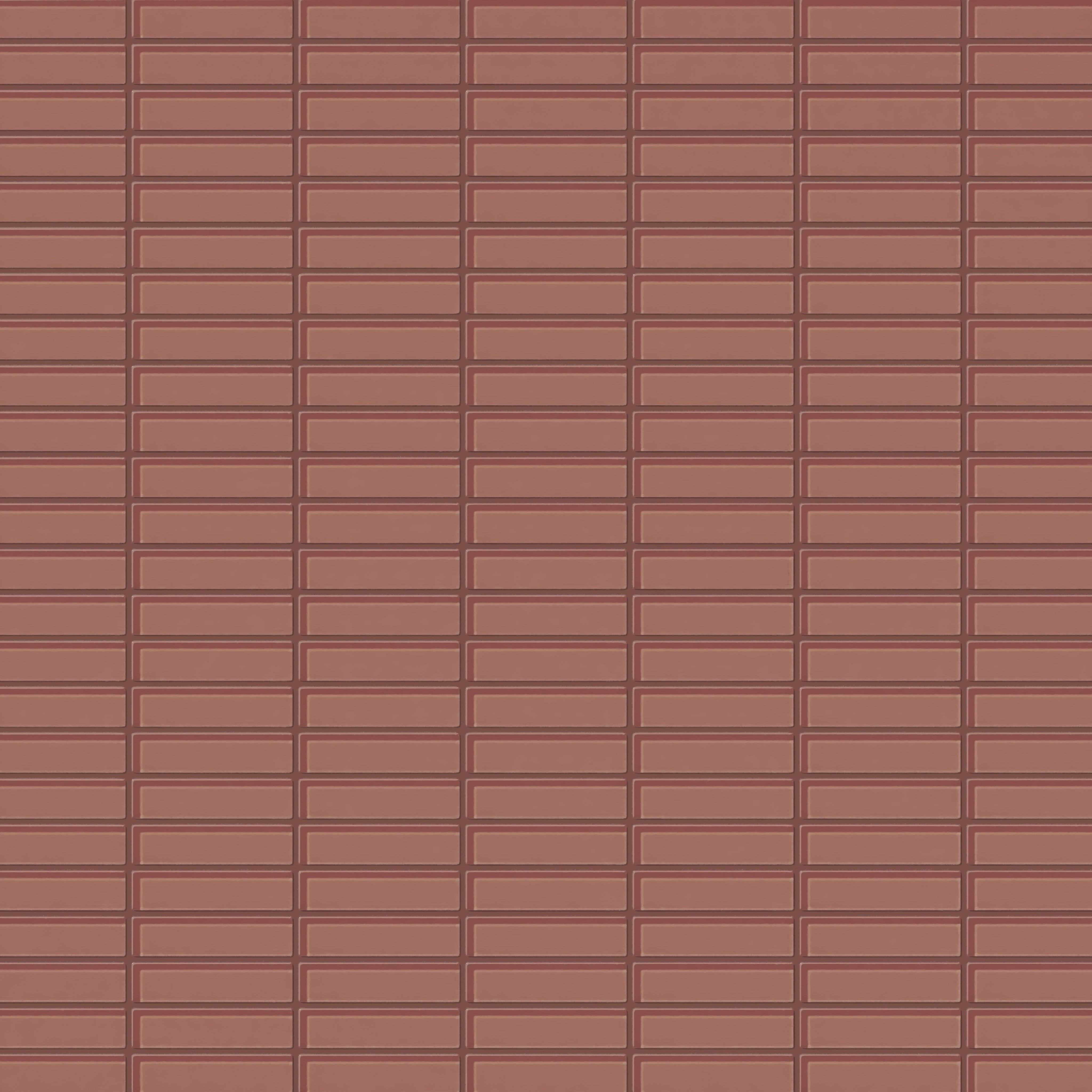 1x4 Straight Set Sheeted Glass Mosaic Tile in Flicker Gloss
