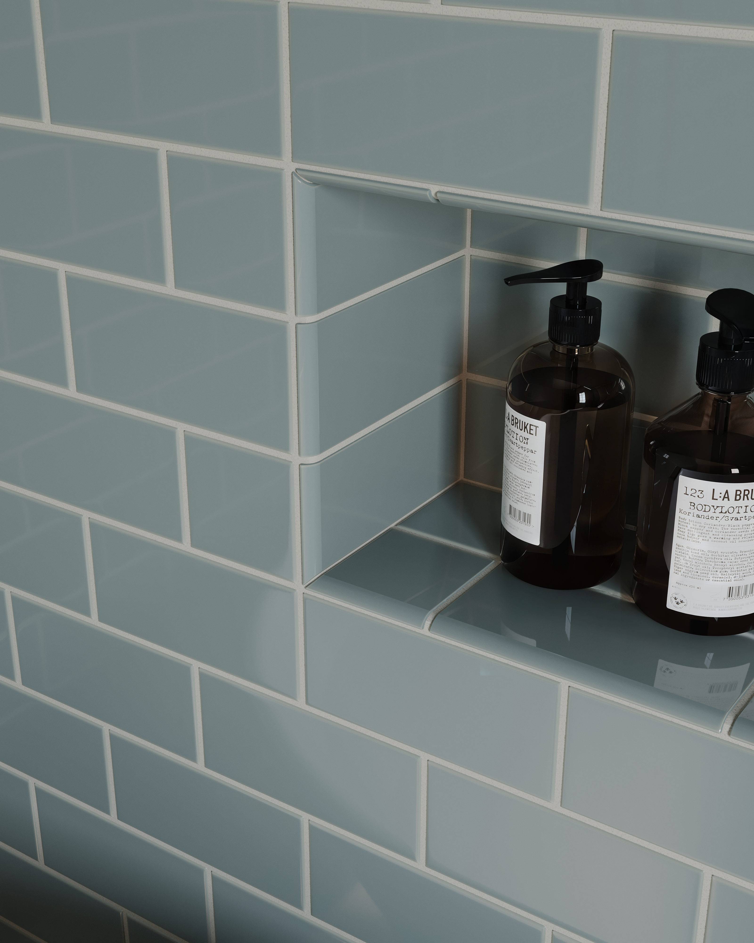 3x6 Natural Press Ceramic Tile in North Fork Gloss