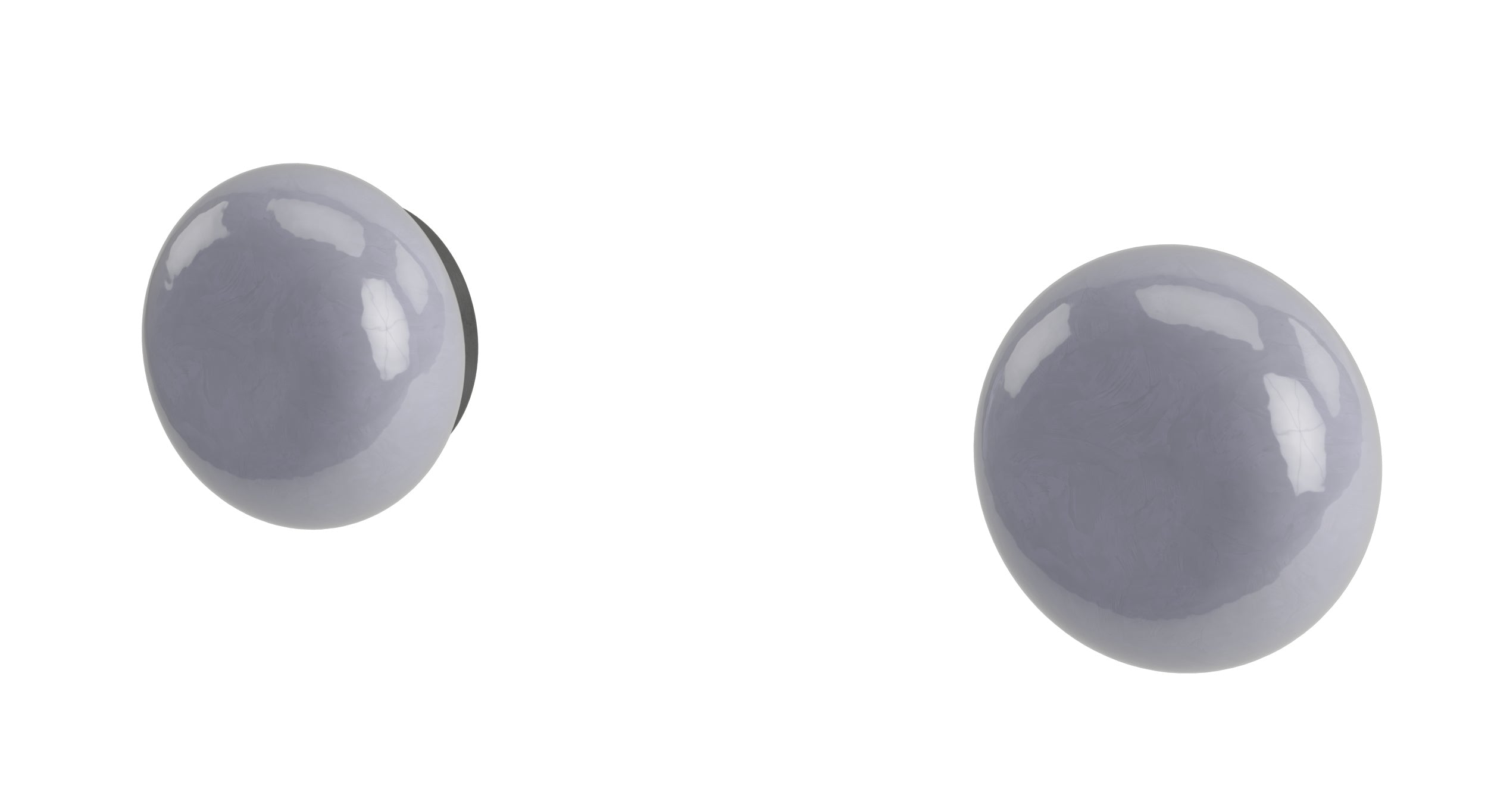Foundry Two Handle Wall Mount Bath Trim with Pebble Ceramic Knob Handles in Blackened Nickel