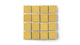 2x2 Straight Set Sheeted Original Ceramic Mosaic Tile in Haystack Gloss