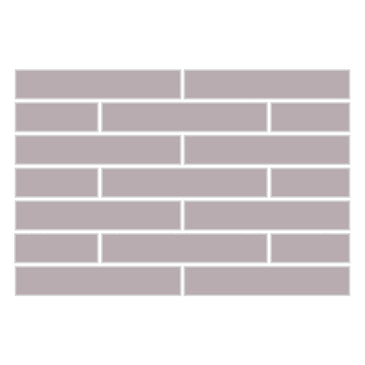 1x6 Half Offset Sheeted Original Ceramic Mosaic Tile in Dust Storm Matte
