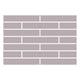 1x6 Half Offset Sheeted Original Ceramic Mosaic Tile in Dust Storm Matte