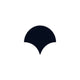 Ogee Drop Original Ceramic Tile in Navy Blue Matte