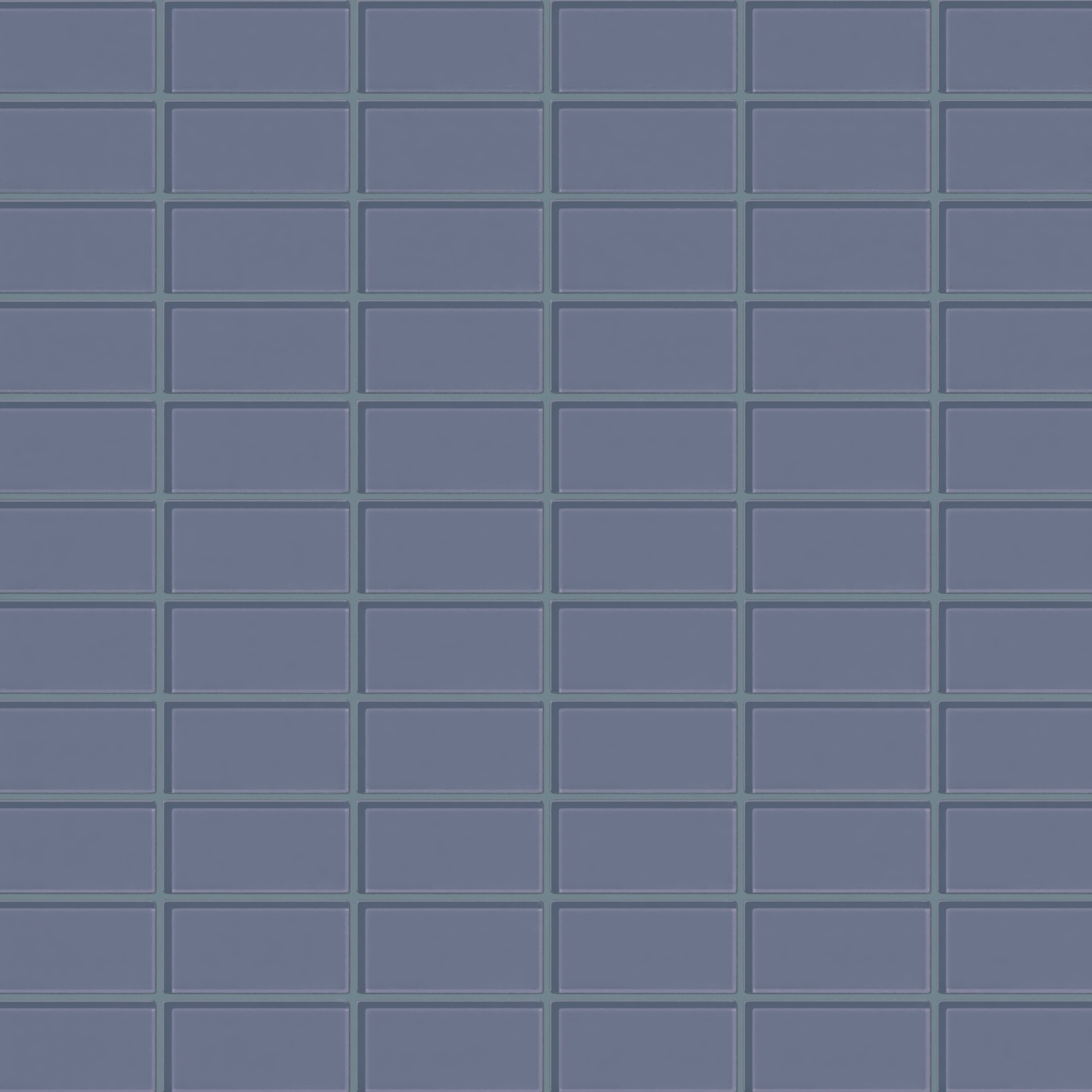 2x4 Straight Set Sheeted Glass Mosaic Tile in Nuthatch Gloss
