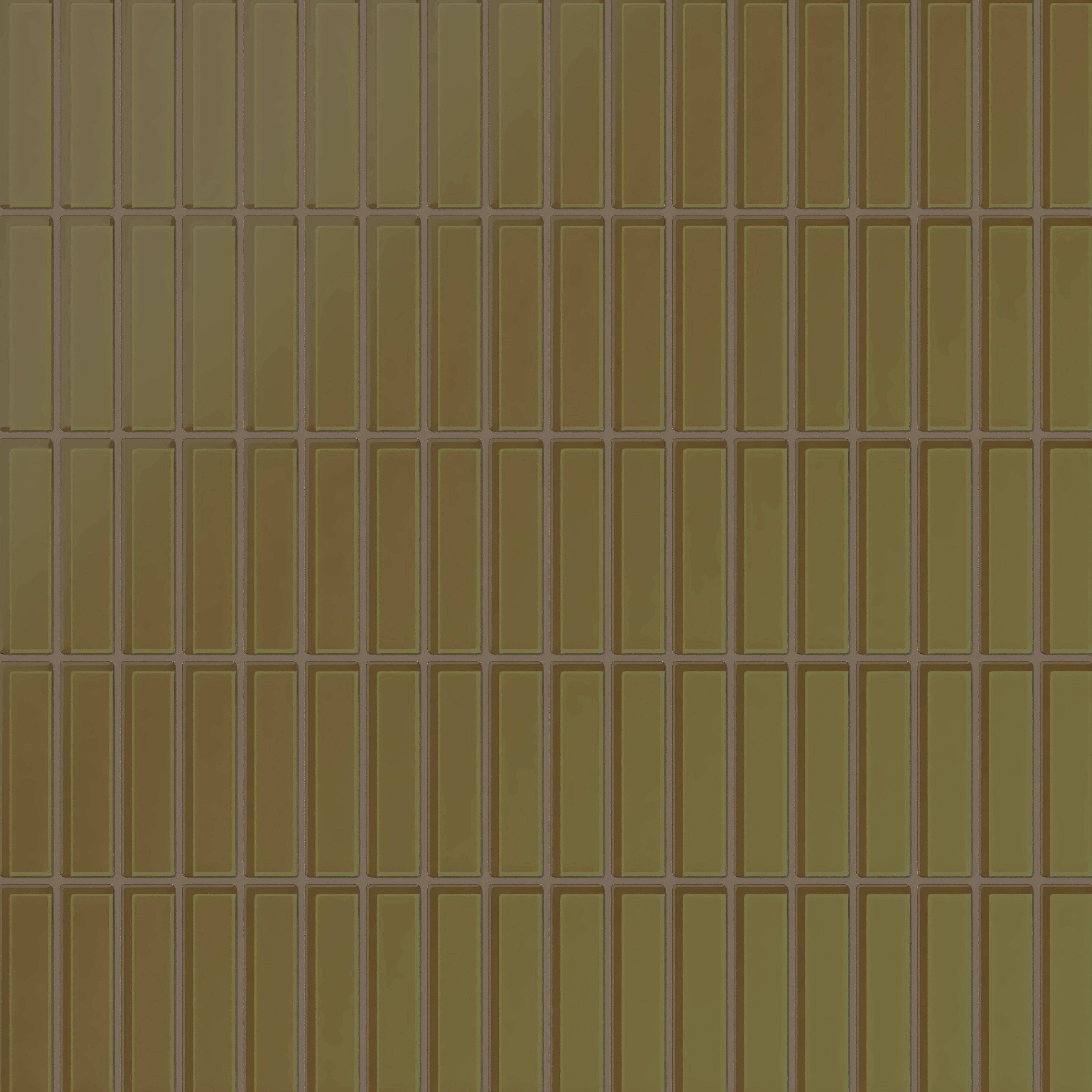 1x4 Straight Set Sheeted Glass Mosaic Tile in Merlin Matte