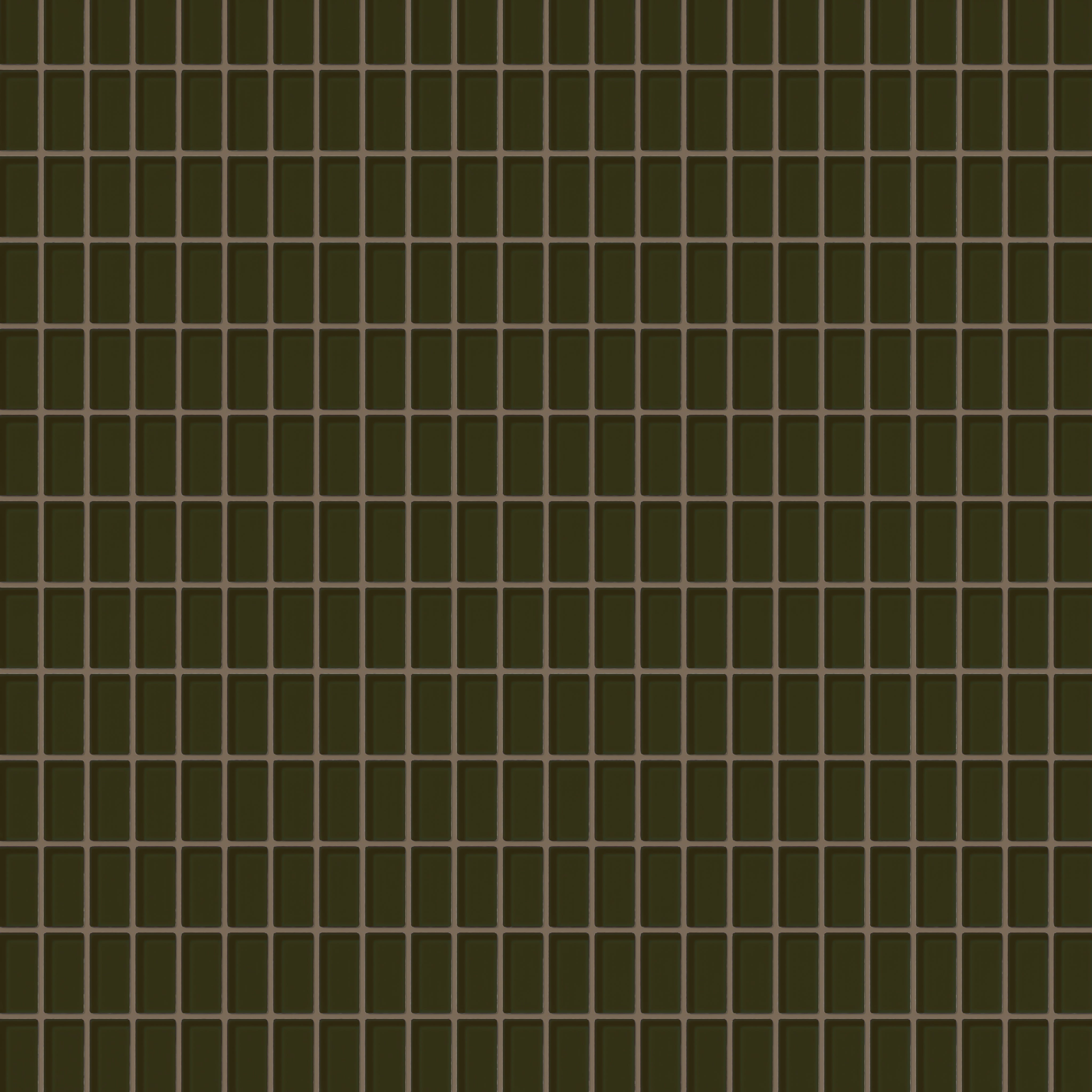1x2 Straight Set Sheeted Glass Mosaic Tile in Catbird Gloss