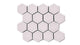 2" Hexagon Sheeted Original Ceramic Mosaic Tile in Evening Glow Gloss