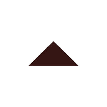 4" Triangle Original Ceramic Tile in Garnet Matte