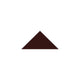 4" Triangle Original Ceramic Tile in Garnet Matte