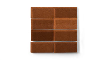 2x4 Straight Set Sheeted Original Ceramic Mosaic Tile in Antique