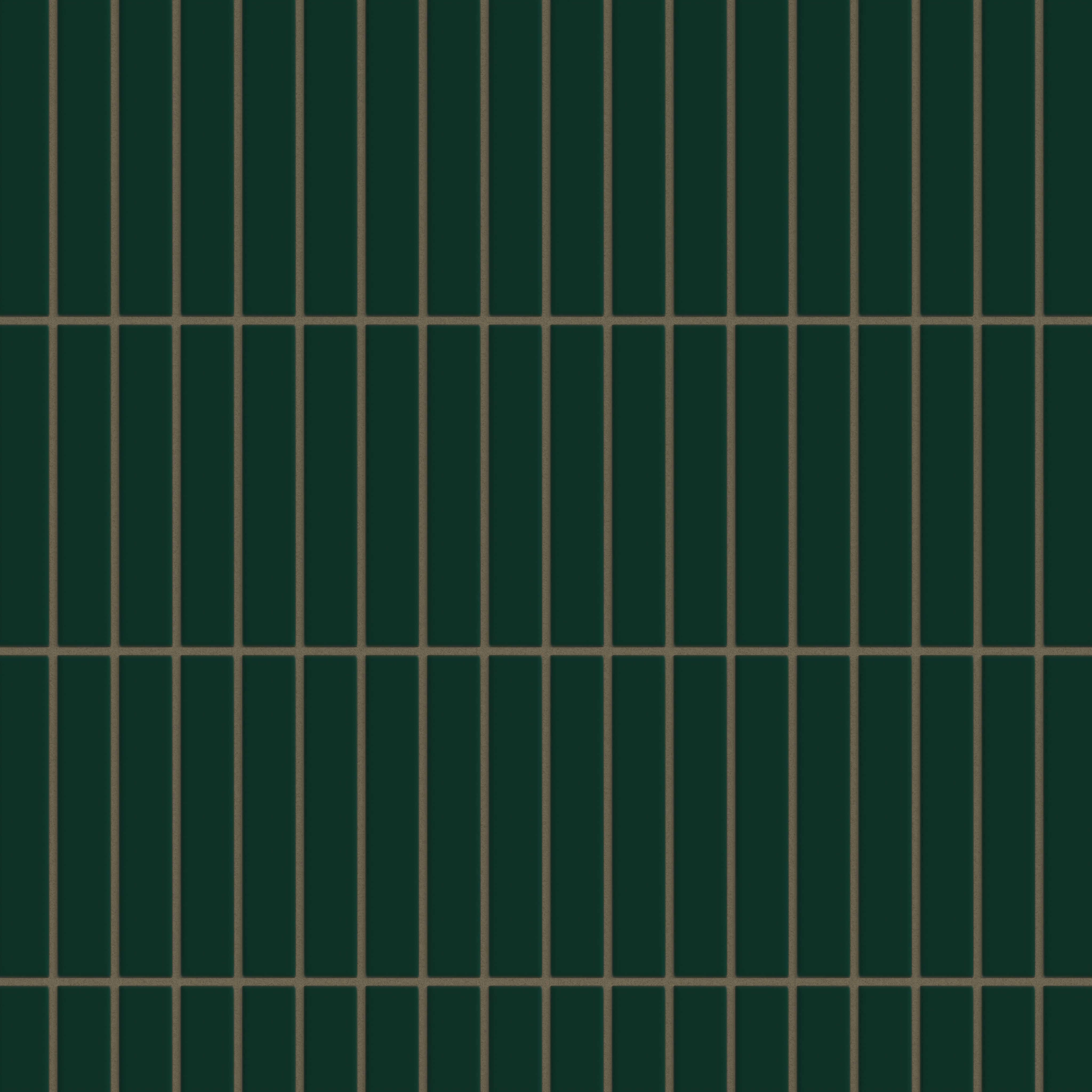 1x6 Straight Set Sheeted Original Ceramic Mosaic Tile in Evergreen Matte