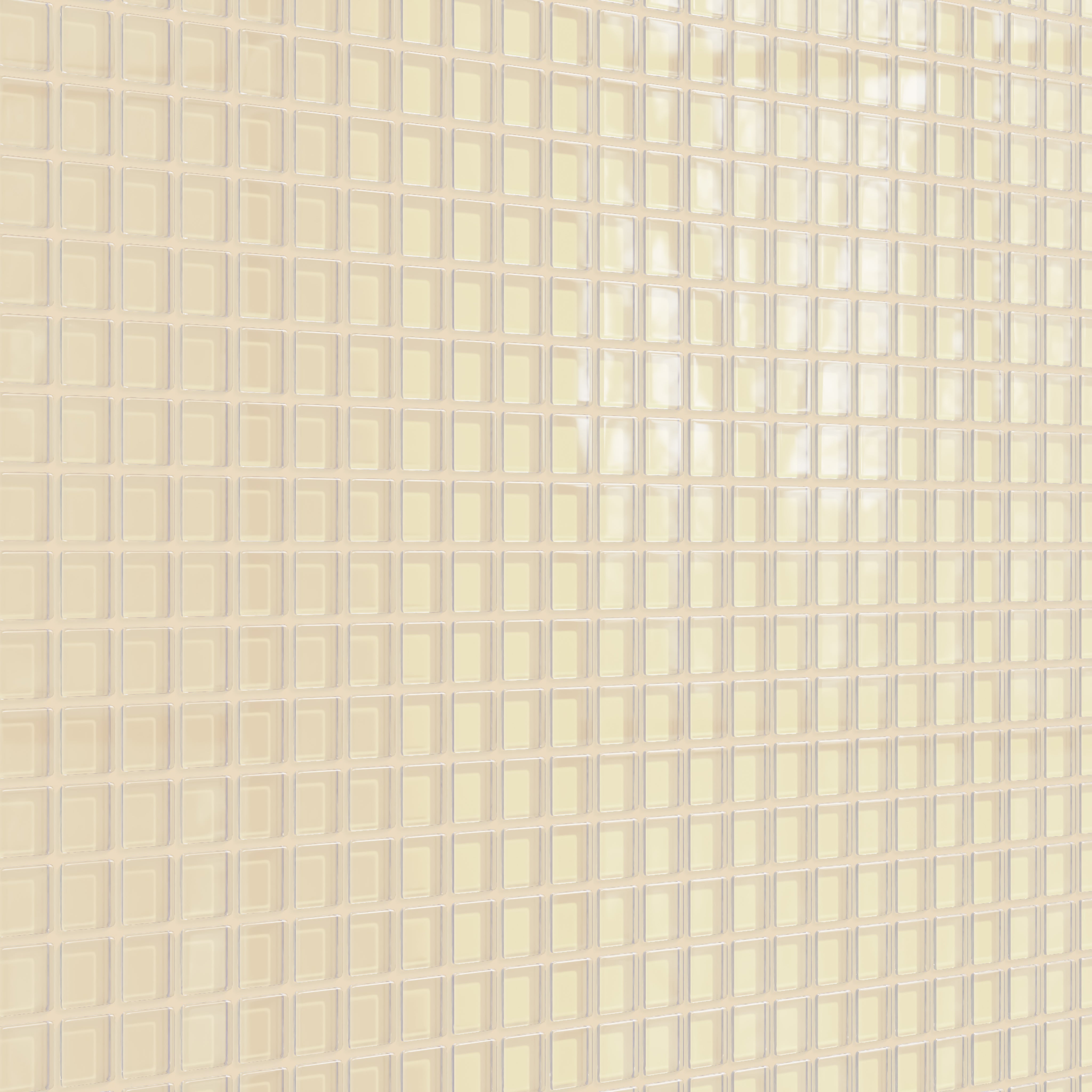 1x1 Straight Set Sheeted Glass Mosaic Tile in Chickadee Gloss