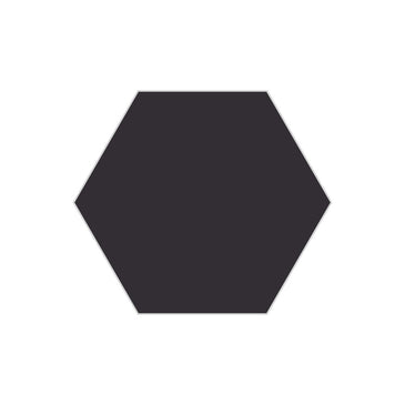 8" Hexagon Original Ceramic Tile in Graphite