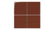 6x6 Natural Press Ceramic Tile in Red Iron Oxide Gloss