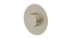 Foundry One Handle Wall Mount Shower Trim with Barrel Knob Handle in Satin Nickel