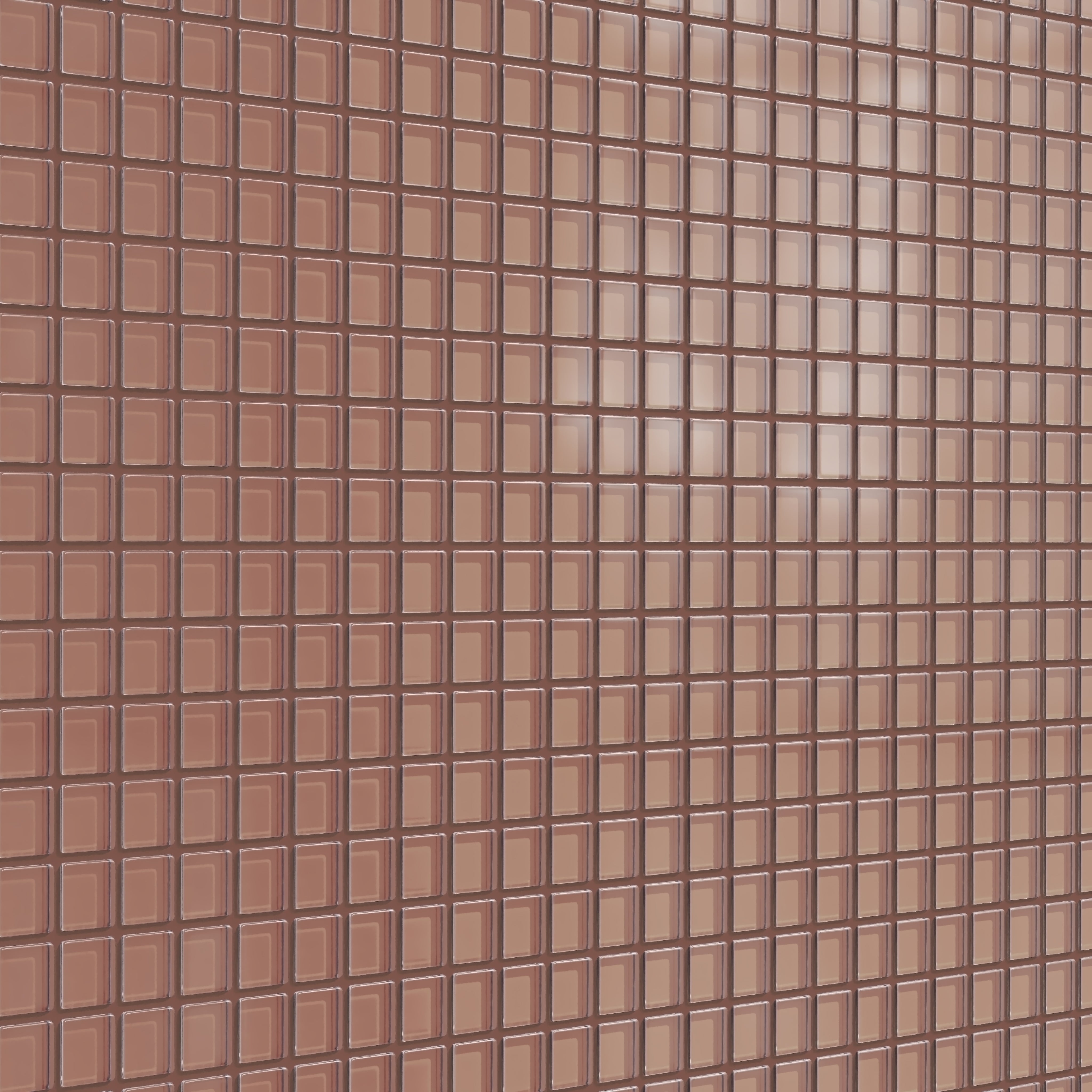 1x1 Straight Set Sheeted Glass Mosaic Tile in Flicker Matte