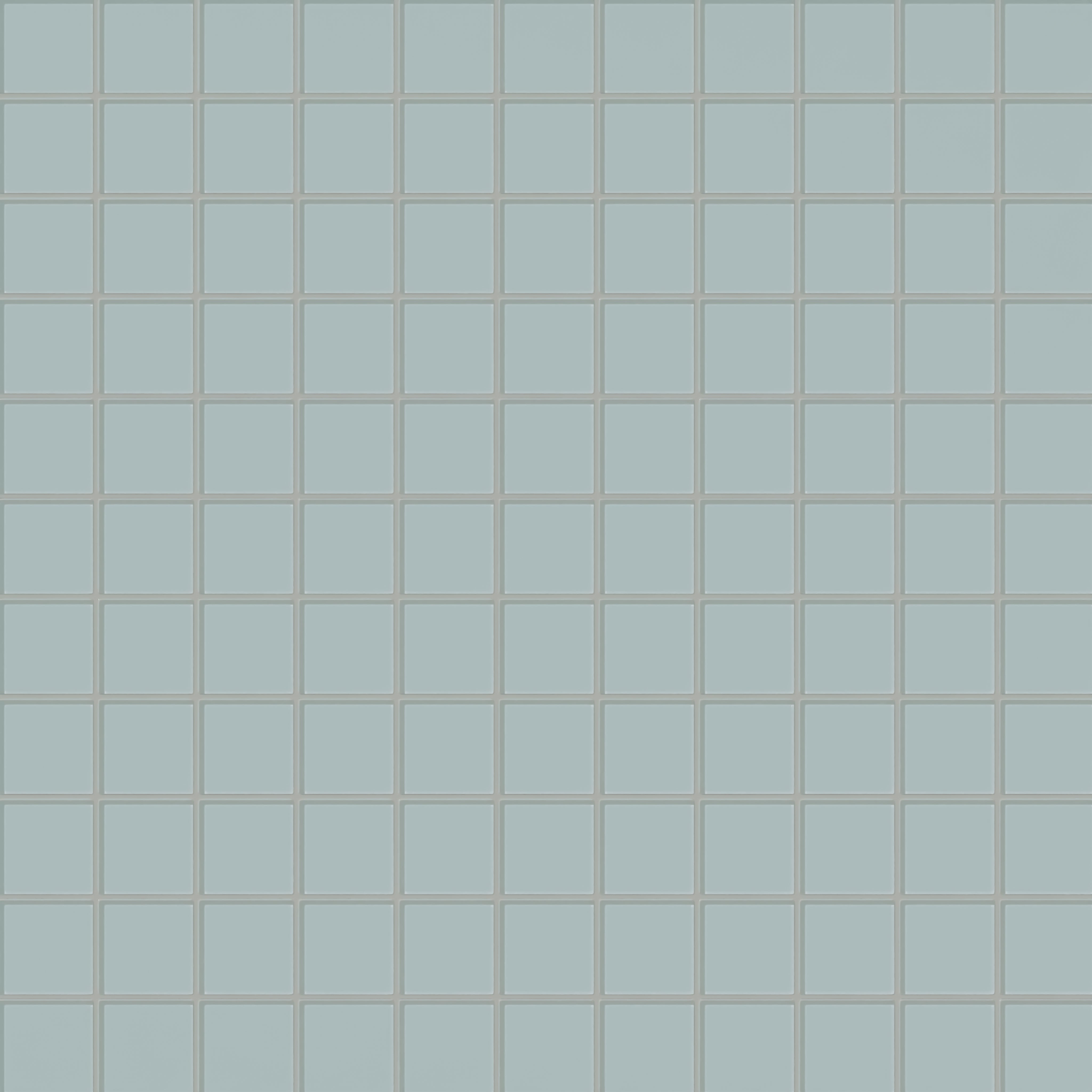 3x3 Straight Set Sheeted Glass Mosaic Tile in Great Blue Heron Gloss