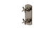 Emerson Two Handle Wall Mount Shower Trim with Classic Cross Handles in Antique Nickel