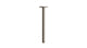 Flatiron 12" Straight Shower Arm with Flange in Antique Nickel