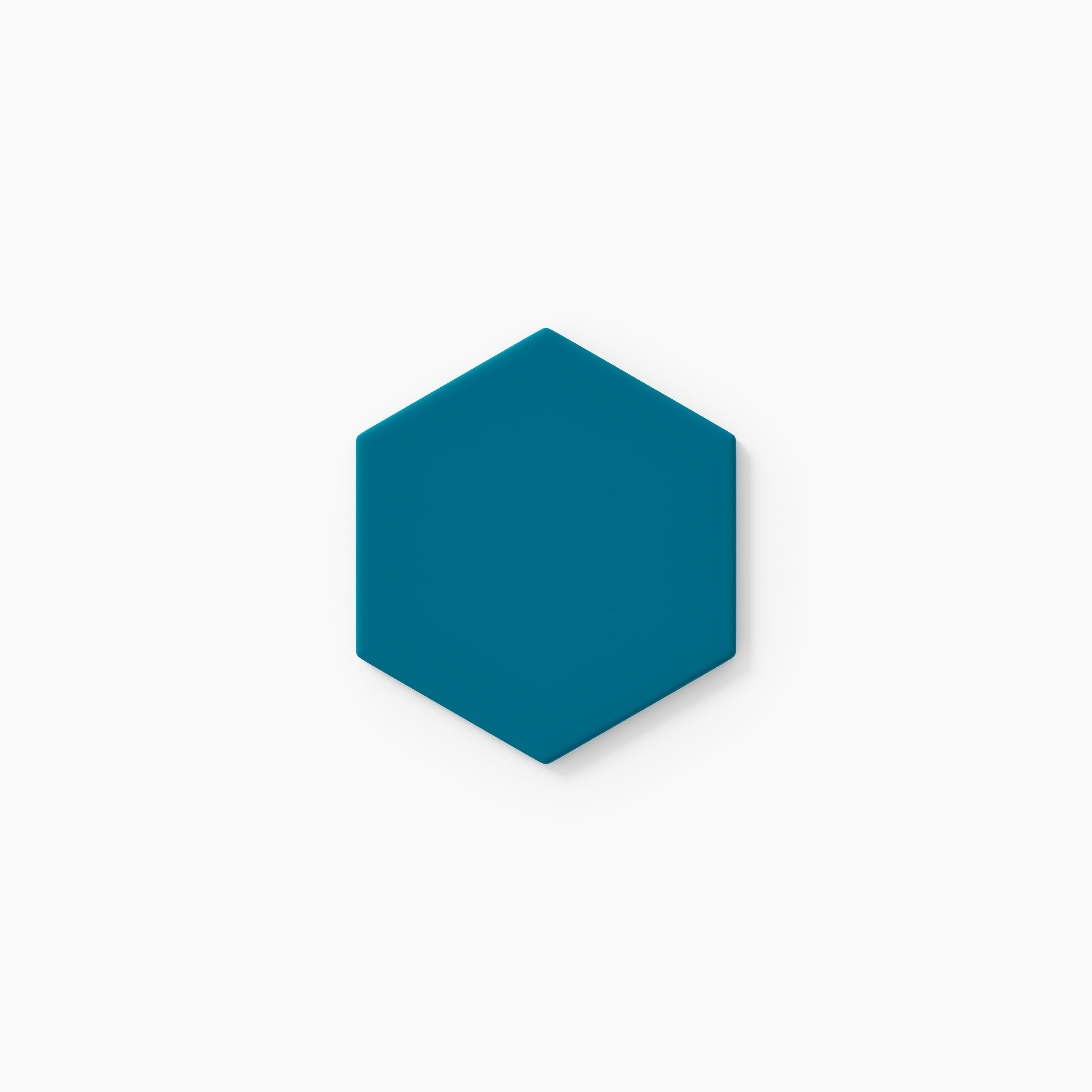 4" Hexagon Original Ceramic Tile in Adriatic Sea Matte