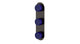 Foundry Three Handle Wall Mount Shower Trim with Groove Ceramic Knob Handles in Antique Bronze
