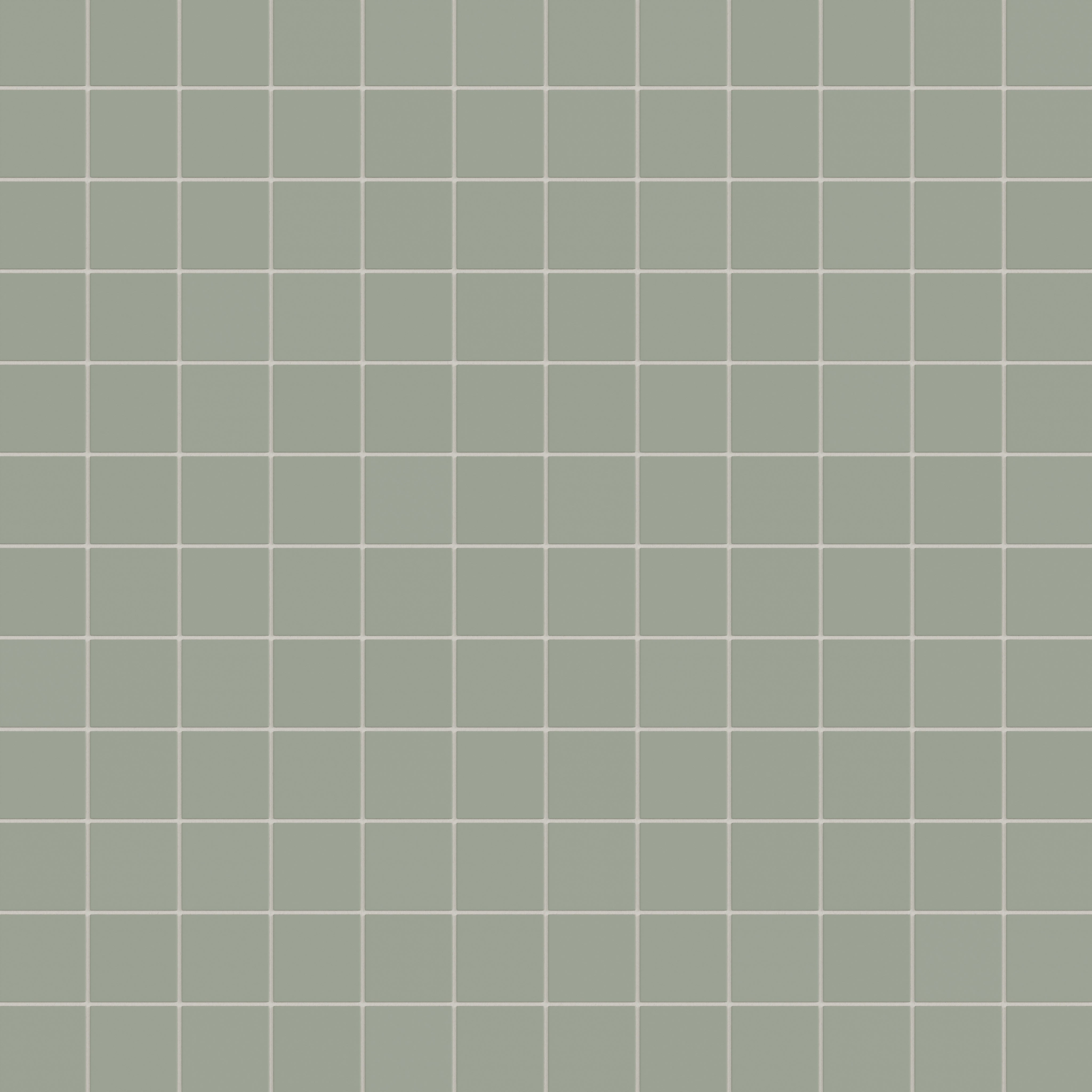 3x3 Straight Set Sheeted Natural Press Ceramic Mosaic Tile in Terre Verte Matte