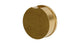 Foundry One Handle Wall Mount Diverter/Volume Control Shower Trim with Barrel Knob Handle in French Brass