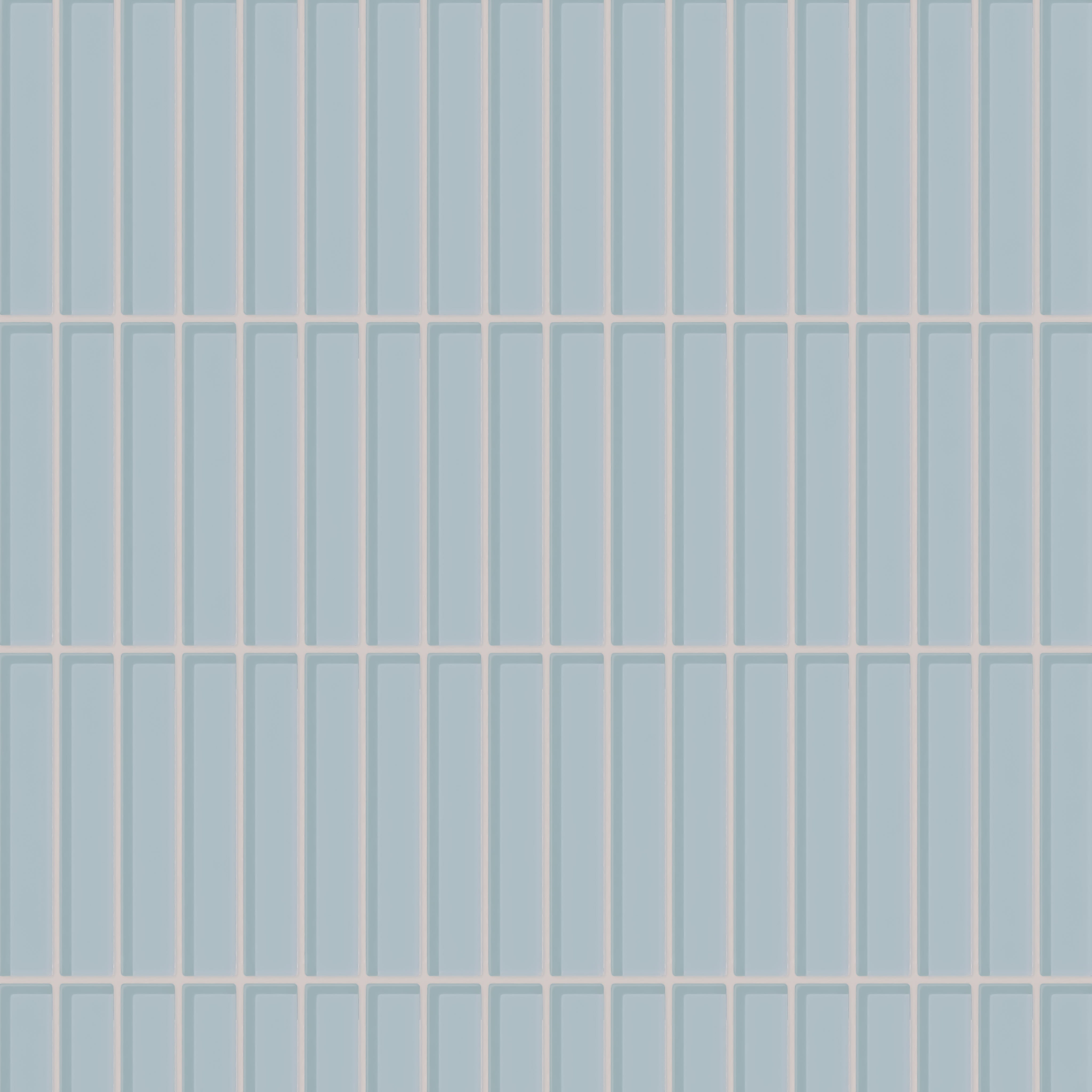 1x6 Straight Set Sheeted Glass Mosaic Tile in Partridge Gloss