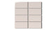 2x4 Straight Set Sheeted Natural Press Ceramic Mosaic Tile in Tyrian Purple Gloss