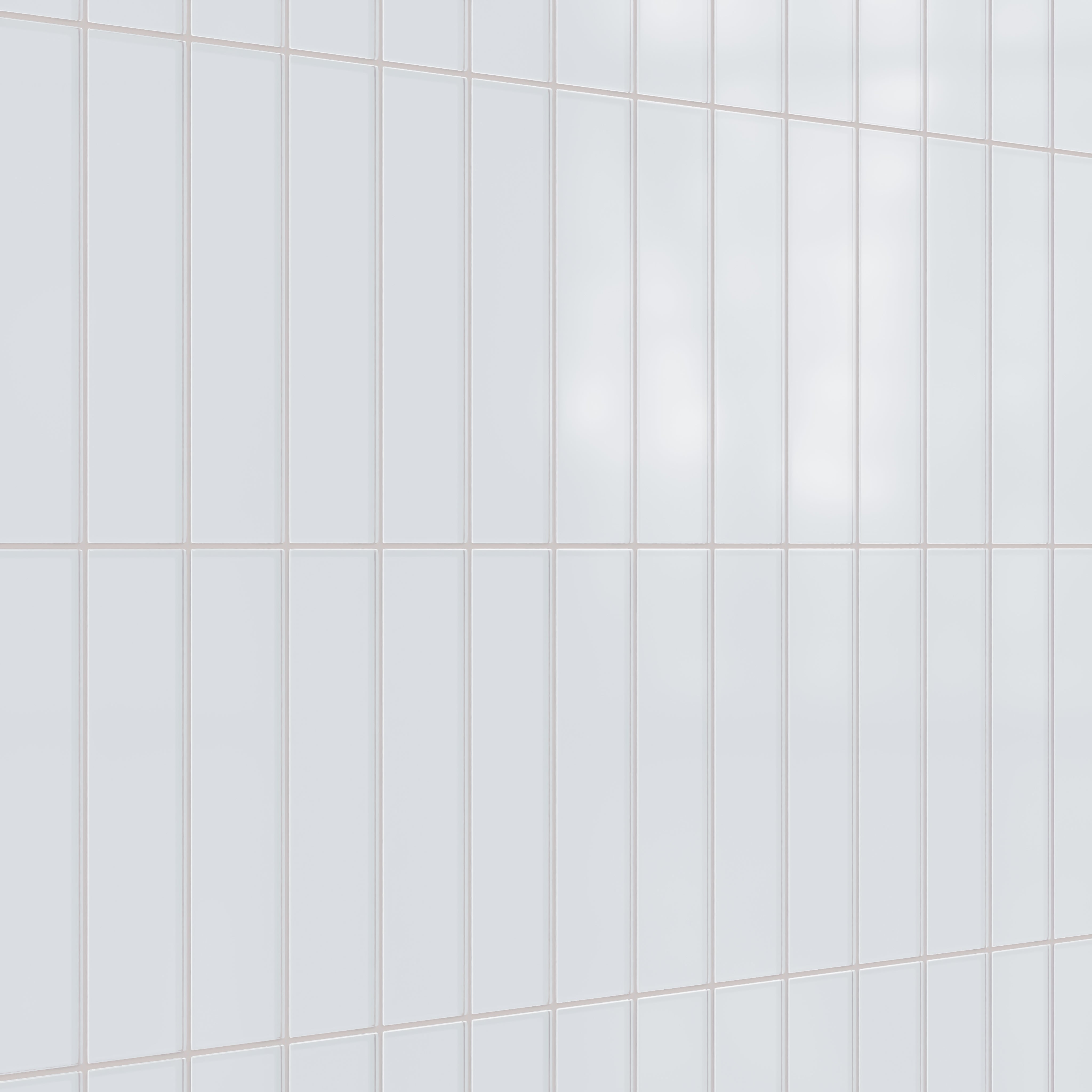 3x12 Glass Tile in Snowy Owl Matte