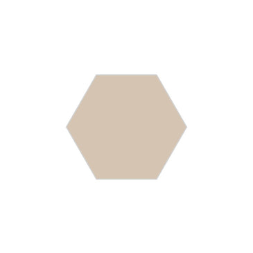6" Hexagon Original Ceramic Tile in Cardamom Matte