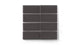 2x4 Straight Set Sheeted Original Ceramic Mosaic Tile in Carbon Matte