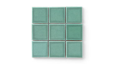 3x3 Straight Set Sheeted Original Ceramic Mosaic Tile in Amalfi Coast Gloss