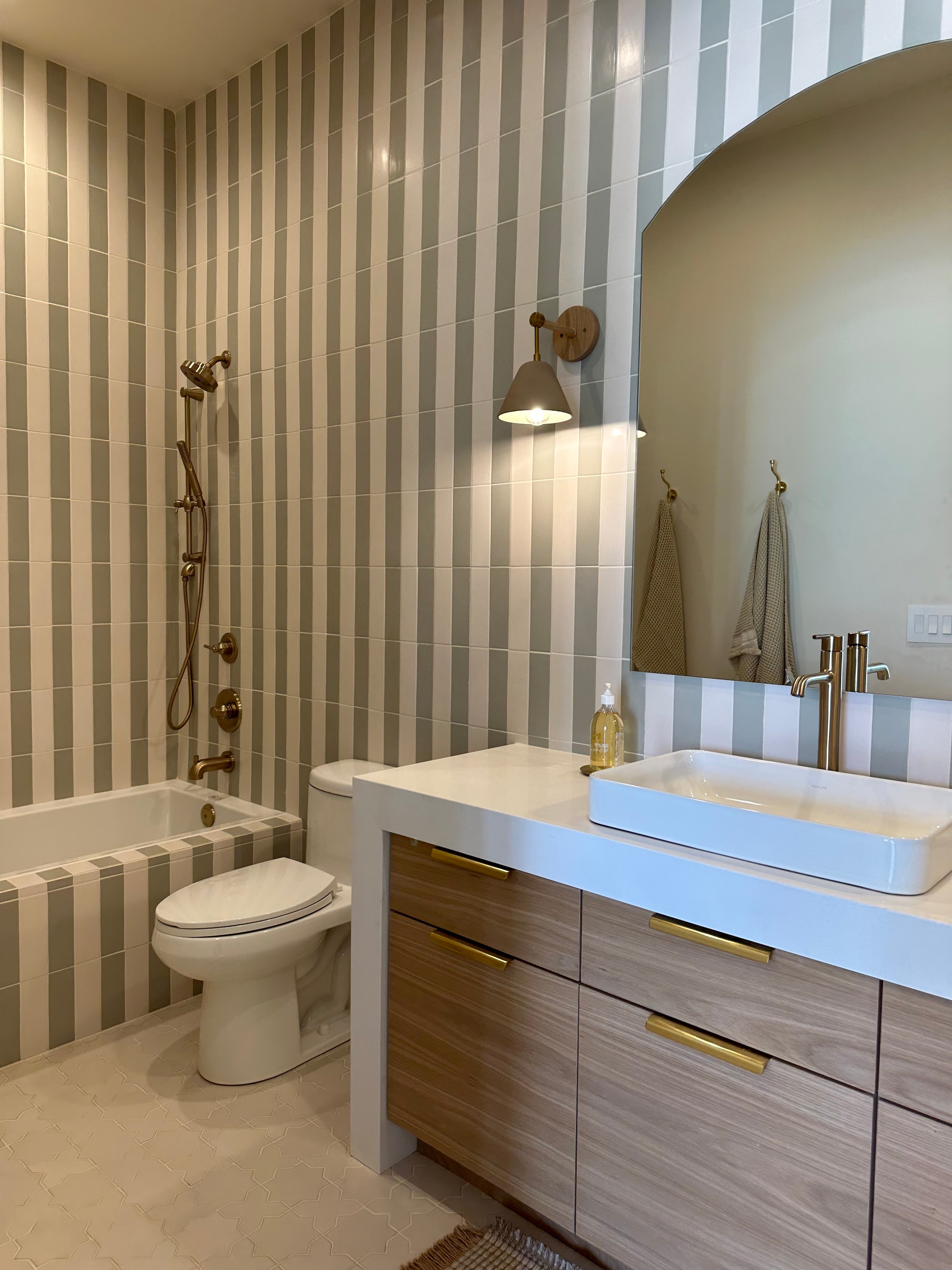 Star & Cross Original Ceramic Tile in Feldspar Matte