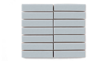 1x4 Straight Set Sheeted Original Ceramic Mosaic Tile in Crater Lake Matte