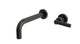 Flatiron One Handle Wall Mount 7.5" Lavatory Faucet with Linear Lever Handle in Oil Rubbed Bronze