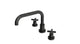 Flatiron Two Handle Deck Mount Squaretop Bath Trim with Linear Cross Handles in Oil Rubbed Bronze
