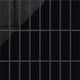 3x9 Natural Press Ceramic Tile in Bone Black Gloss